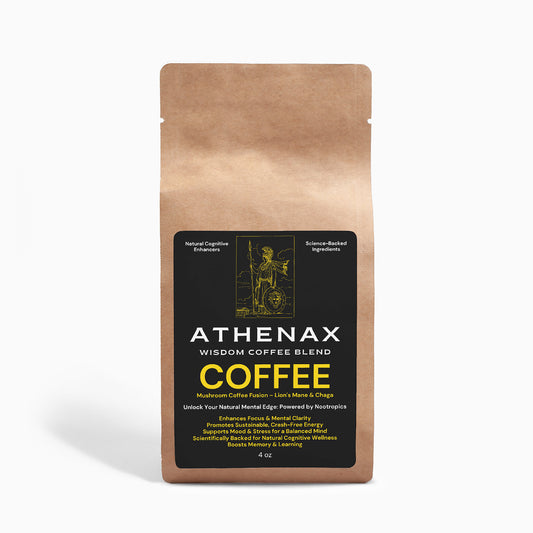 AthenaX™ Wisdom Coffee Blend™ - Mushroom Coffee Fusion - Powered by Nootropics 4 oz